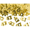 Metalické konfety číslo 40 - zlaté - 15 g