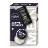 Nivea Men Active Protect zvláčňujúci krém 75 ml + Nivea Active Clean sprchový gél 250 ml, kozmetická sada pre mužov