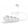 CONNECT IT prodlužovací kabel 230V, 3 zásuvky, 1.5m, s vypínačem, bílá CES-1014-WH