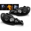 PEUGEOT 206 02- - predné čierna svetlá ANGEL EYES a LED smerovky