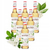 SET Chuťový sirup MONIN ELDER FLOWER 6x700 ml