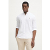 Bavlnená košeľa U.S. Polo Assn. PEACHED OXFORD LS MUP3247 biela L