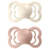BIBS Supreme symetrické dudlíky z přírodního kaučuku 2ks 0-6m Ivory/Blush
