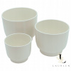 Záhradný kvetináč - KVETINÁČ KERAMICKÝ POKROK GLAMOUR KRÉMOVÝ PRIEMER 20cm (Hrniec keramické puzdro Glamour Cream Priemer 20 cm)