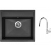 Set Sinks SOLO 560 Granblack + batéria Sinks MIX 35 P chróm