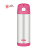Thermos FUNtainer Detská termoska so slamkou - ružová 470 ml