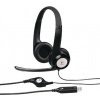 Logitech Headset Stereo H390/ drátová sluchátka + mikrofon/ USB/ černá 981-000406