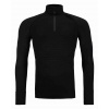 Tričko Ortovox 230 Competition Zip Neck Black Raven XL