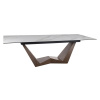 Casarredo Jedálenský stôl rozkladací 200x98 BONNY ceramic biela/orech