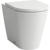LAUFEN Kartell samostatne stojace WC Rimless ku stene, s hlbokým splachovaním, 370 x 560 mm, biela, s povrchom LCC, H8233374000001