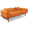 Marior HOME Le MAR Folding Daybed (skládací lenoška z buku) caramel (lněný olej) orange 201x74 / 144x55 cm