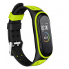 Xiaomi Jemný silikón - Mi Band 7 náhradný náramok s kovovým zapínáním Farba: Čierno zelená MBSCZ-JS5CZ