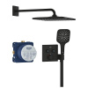Grohe SmartControl - čierny sprchový set Phantom Black