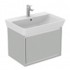 Ideal Standard Connect Air - Skrinka pod umývadlo Cube 60 cm, 53x41x40 cm, lesklá svetlosivá/biela mat E0846EQ