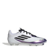 adidas Messi F50 League Adults Firm Ground Football Boots White/Purple 9 (43.3)