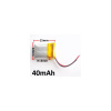 Batéria ZC LI-POL 3,7 V 40mAh, 15 * 12 * 4mm + - drôtiky