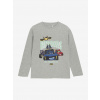 Minymo Chlapčenské tričko šedé s dlhým rukávom auto Veľkosť: 116