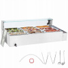 VEVOR Podgrzewacz Do Potraw 9x5QT 1500W Wysokość 15CM Ze Szklaną Pokrywą