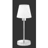 Trio 595700106 stolné svietidlo Luis II 1x40W | E14 - dotykový spínač, chróm, biela