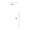 OMNIRES Y - Sprchový set s batériou pod omietku, s telesom, priemer 25 cm, matná biela SYSY35WM