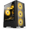 Cased A-9502B Midi Tower, čierna