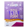 JUNIOR Metallic Eva Foam, dekoračná pena A4 2mm metalická fuksia (10ks)