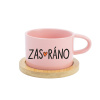 ZAS_RÁNO - ružový pohár na makrónky 200 ml