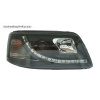 Predné svetlá (lampy) čierne + DRL denné svietenie VW T5 -- od roku výroby 2003-
