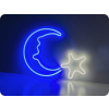 DPM Neon LED dekorácia MESIAC 38x28,5cm, 3xAA/USB [NEO014]