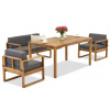 Záhradný nábytok z agátového dreva od spoločnosti Maskat Apetito 4 Garden Point