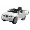 BMW X6M Elektrické autíčko pre deti, biele SUV + diaľkové ovládanie
