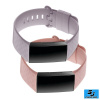 Silikónový remienok Fitbit Charge 3 / 4 / SE – sada 2ks (levanduľa,ružová)