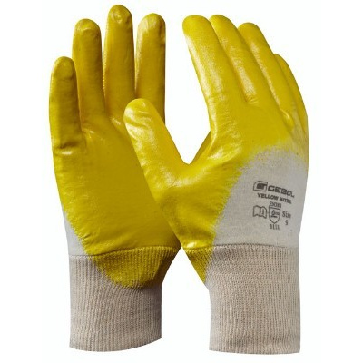 GEBOL - YELLOW NITRIL pracovní nitrilové rukavice - velikost 10