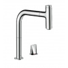 Hansgrohe M71 - Drezová batéria M7119-H200 s výsuvnou spŕškou, 2-otvorová inštalácia, sBOX, chróm 73804000