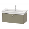 DURAVIT White Tulip závesná skrinka pod umývadlo, 1 zásuvka, 984 x 458 x 410 mm, kameňovo šedá vysoký lesk, WT42520H2H2