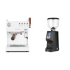 Ascaso Steel DUO PID PLUS, White&Wood + Eureka Atom Specialty 65, black