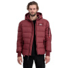 Alpha Industries Zimná bunda Hooded Puffer Alpha Bordová 2XL