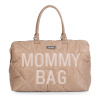 Childhome Prebaľovacia taška Mommy Bag Puffered Beige 55x30x40 zlatá