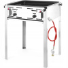 Plynový gril s panvicou Grill Master Maxi 590x480mm 11.6kW - Hendi 154717