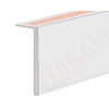 Cenovková lišta kolmá 50 čirá - 50x1000mm - magnet - 1 ks