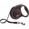 Vodítko Flexi Black Design S - 5m (do 15kg), páska Farba: ružová