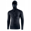 Rebelhorn Moto thermo tričko s kuklou Therm II 2in1 Long Sleeve čierno šedé