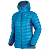 Sir Joseph Atol hooded Lady II turquoise/navy lehká dámská péřová zimní bunda s kapucí DWR - M