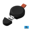 Magnetická USB nabíjačka pre Samsung Galaxy Watch 4 / Watch 4 Classic / Watch 3 / Watch Active 2 – čierna