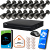 Dahua IP monitorovací set NVR 4TB 16 5MPx dome kamier