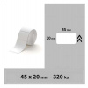 Niimbot štítky R 45x20mm 320ks Bílé pro B21, B21S, B3, B1S (A2A18918901)