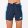 MAXI SHORT DARK NAVY-FLUOR TURQUOISE 4XS-3XS