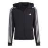 Sweatshirt adidas TR-ES 3 Stripes FZH Jr. HR5792 (118555) Black 164 cm