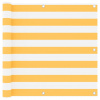 vidaXL Balkónová markíza, biela a žltá 90x400 cm, oxfordská látka - Žltá - 255969-272043 vidaXL Balkónová markíza, biela a žltá 90x400 cm, oxfordská látka - Žltá - 255969-272043