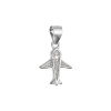 Strieborný prívesok lietadlo so zirkónmi 14035.1 crystal